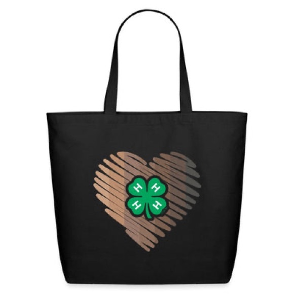 4-H 🍀 Clover Logo Eco-Bag Tote - Picture 2 of 7